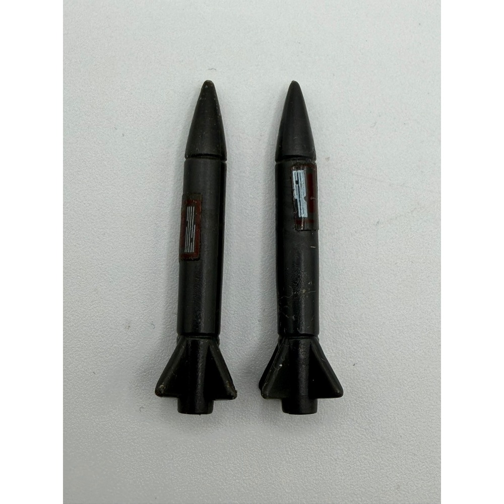 VTG 1985 G.I. Joe Cobra Flight Pod Missile Set (2) Trubble Bubble Warlock ARAH